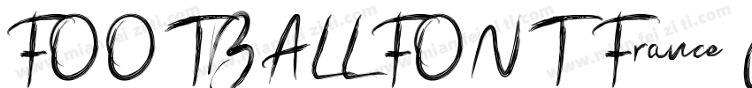 FOOTBALLFONT France WC2014字体转换